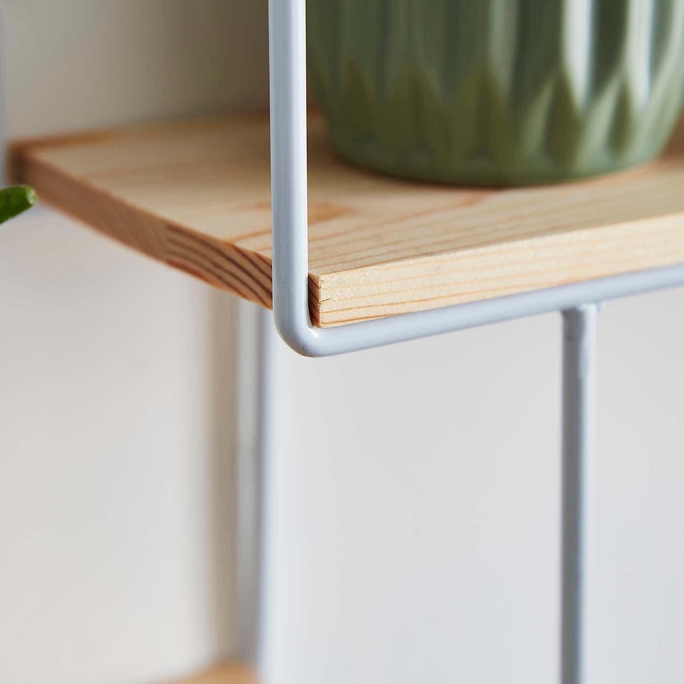 Hexagon Industrial Wall Shelf Storage Unit