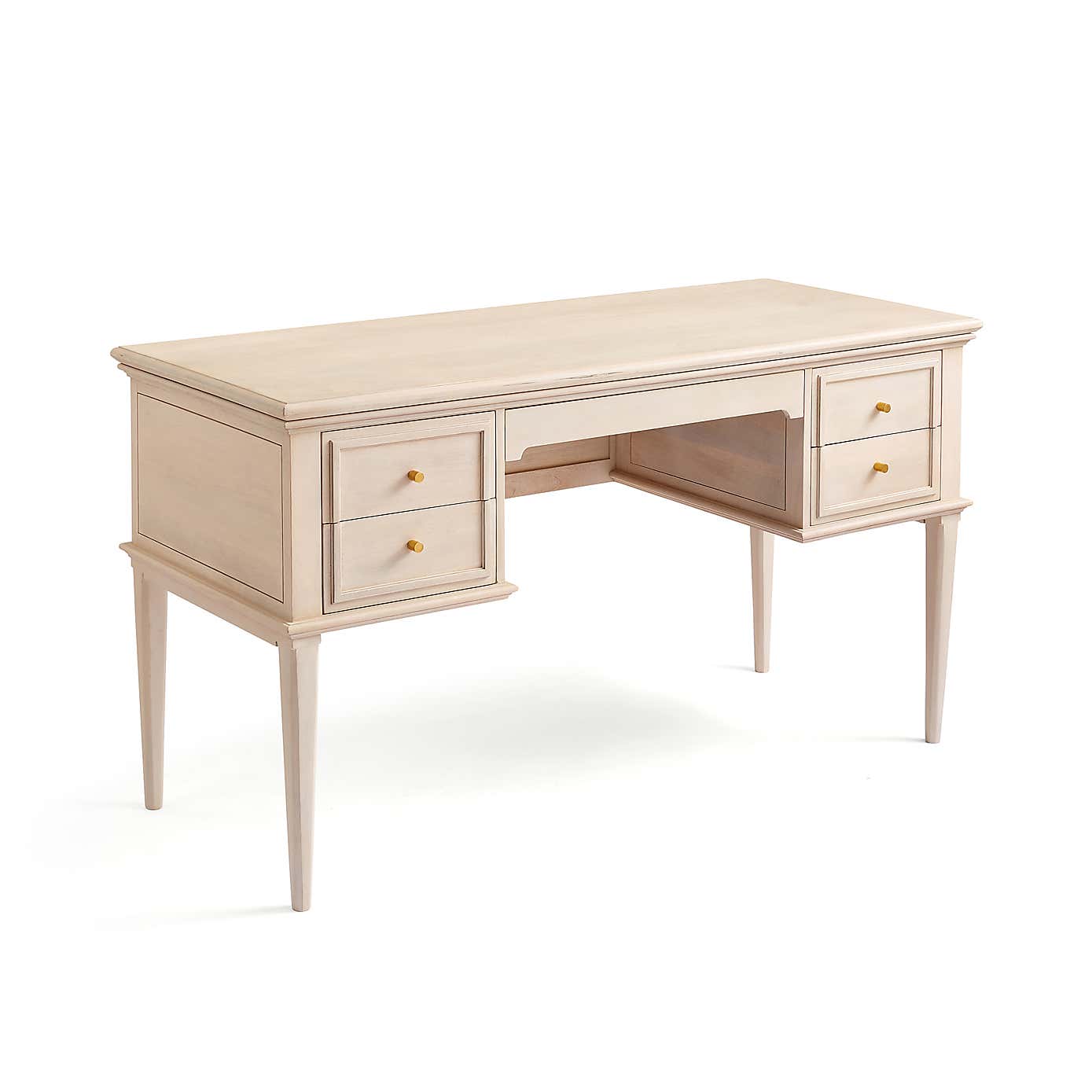 Anais Whitewash Storage Desk