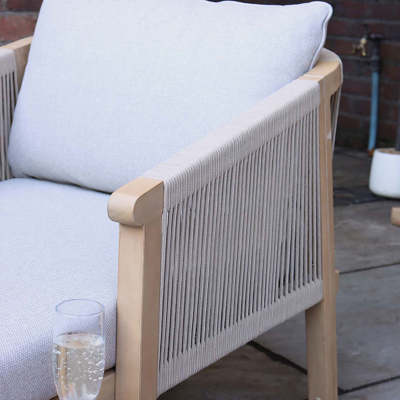 A.Mir Roma Sunlounger with Pull Out Side Table