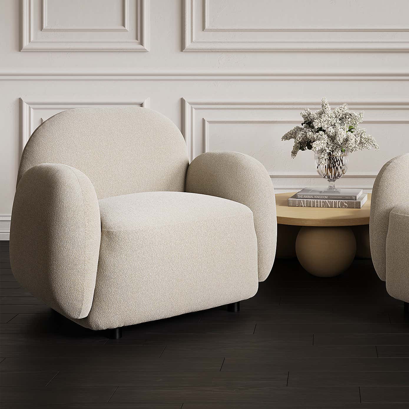 LPD Hagu Curved Occasional Armchair