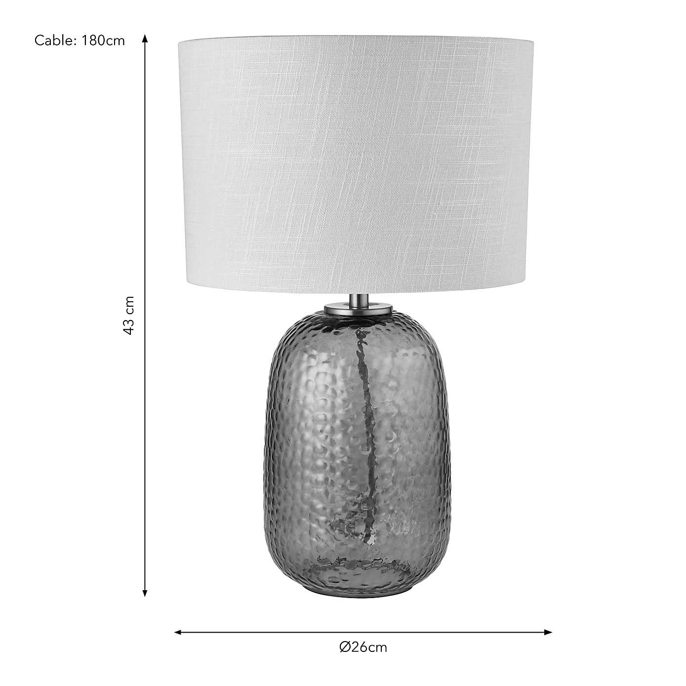 Melrose Glass Table Lamp