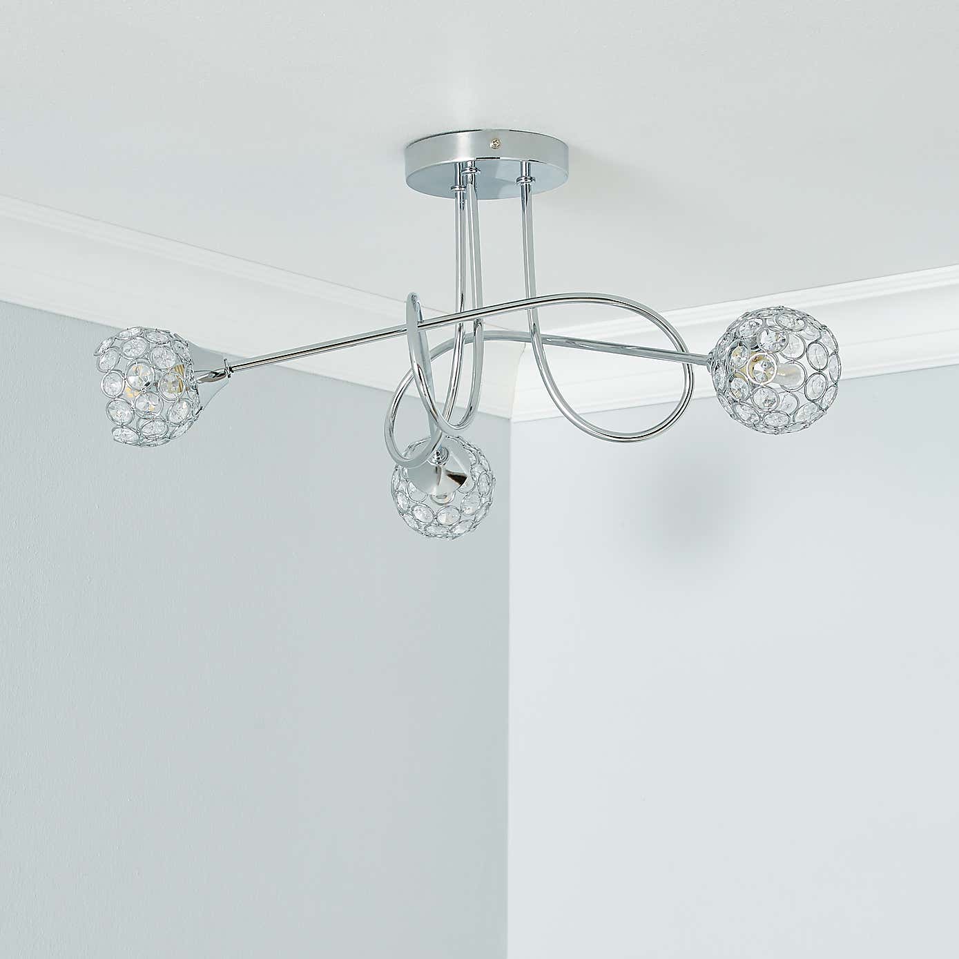 Portia 3 Light Ceiling Fitting