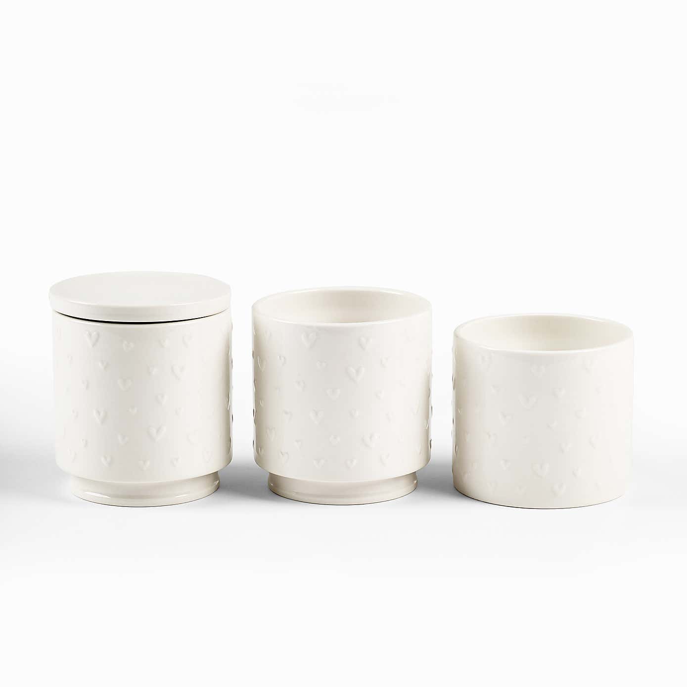 Heart Stacking Canisters