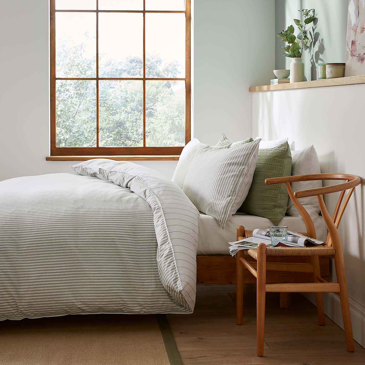 Fairford Ticking Stripe Duvet Cover & Pillowcase Set