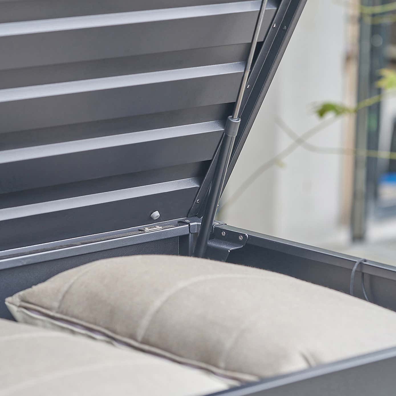 Pacific Lifestyle Rhode Island Large Galvanised Steel Cushion Box