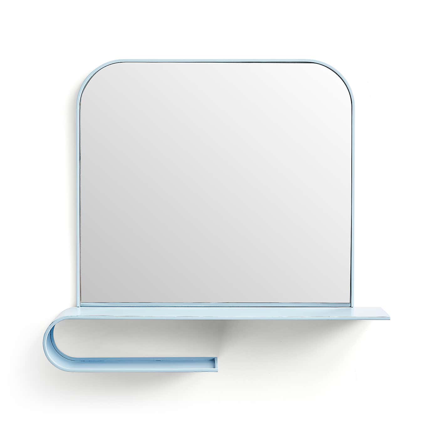 Elements Squoval Wall Mirror with Curling Shelf