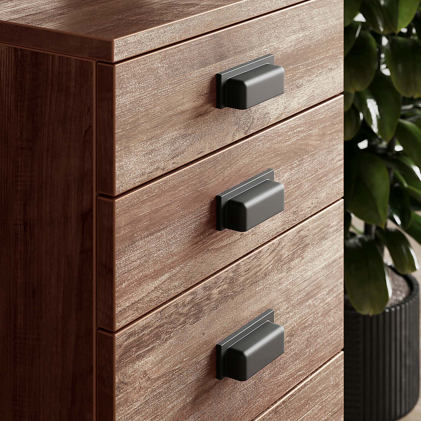 Fulton 4 Drawers Storage Unit, Pine