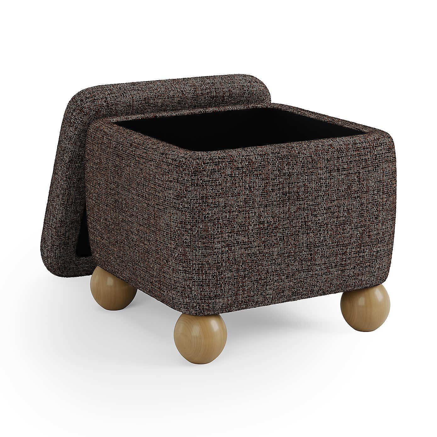 Nylah Luxe Boucle Storage Footstool