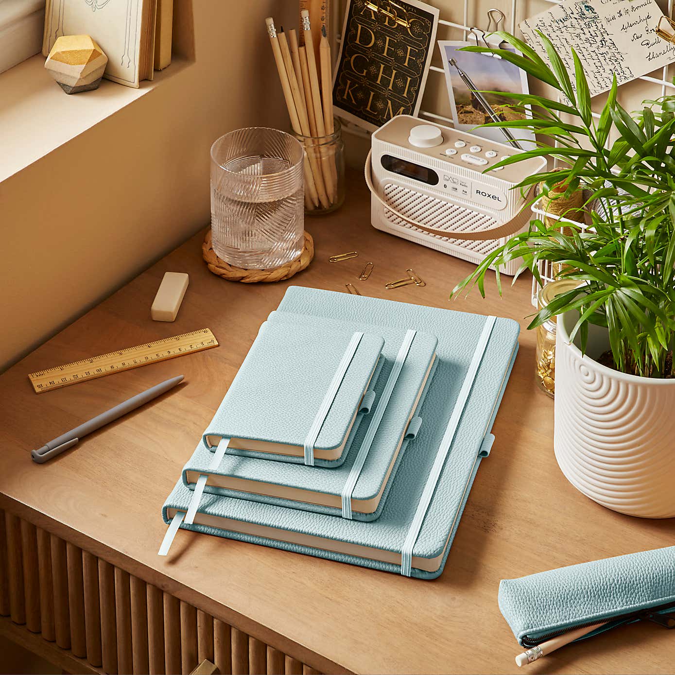 Waters and Noble Premium Faux Leather Notebook