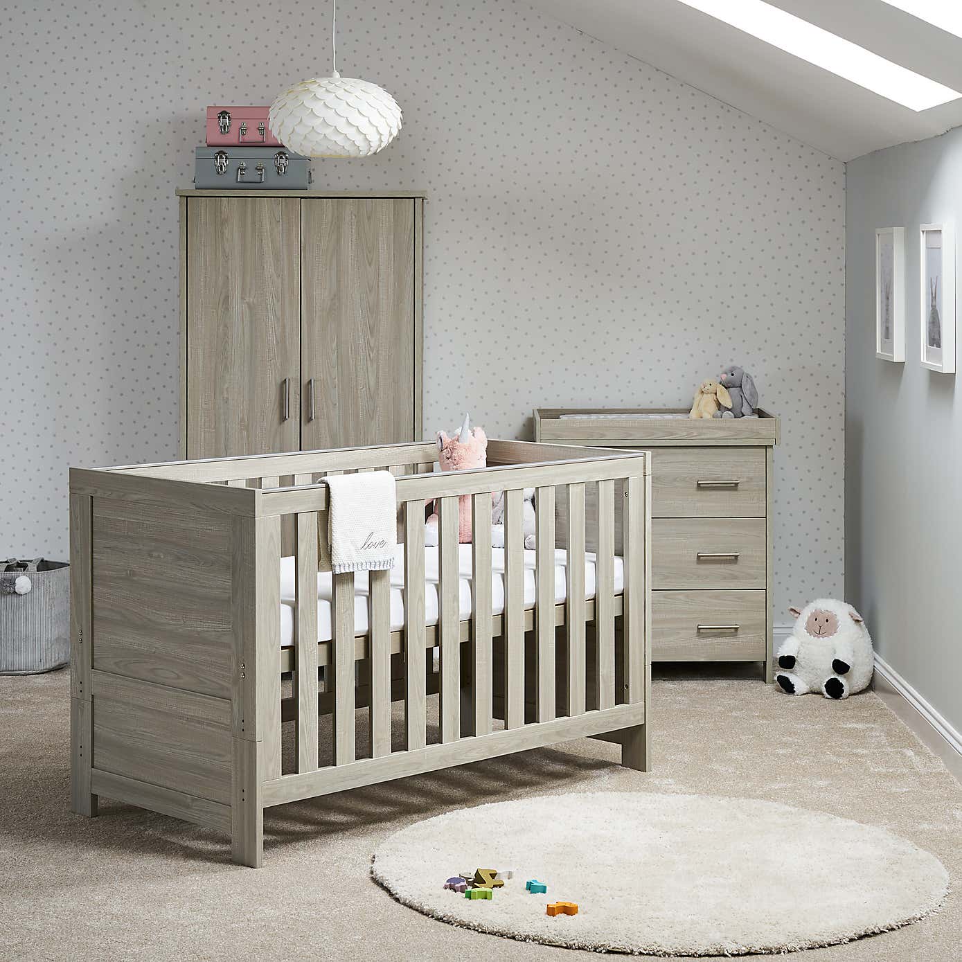 OBaby Nika 3 Piece Nursery Room Set
