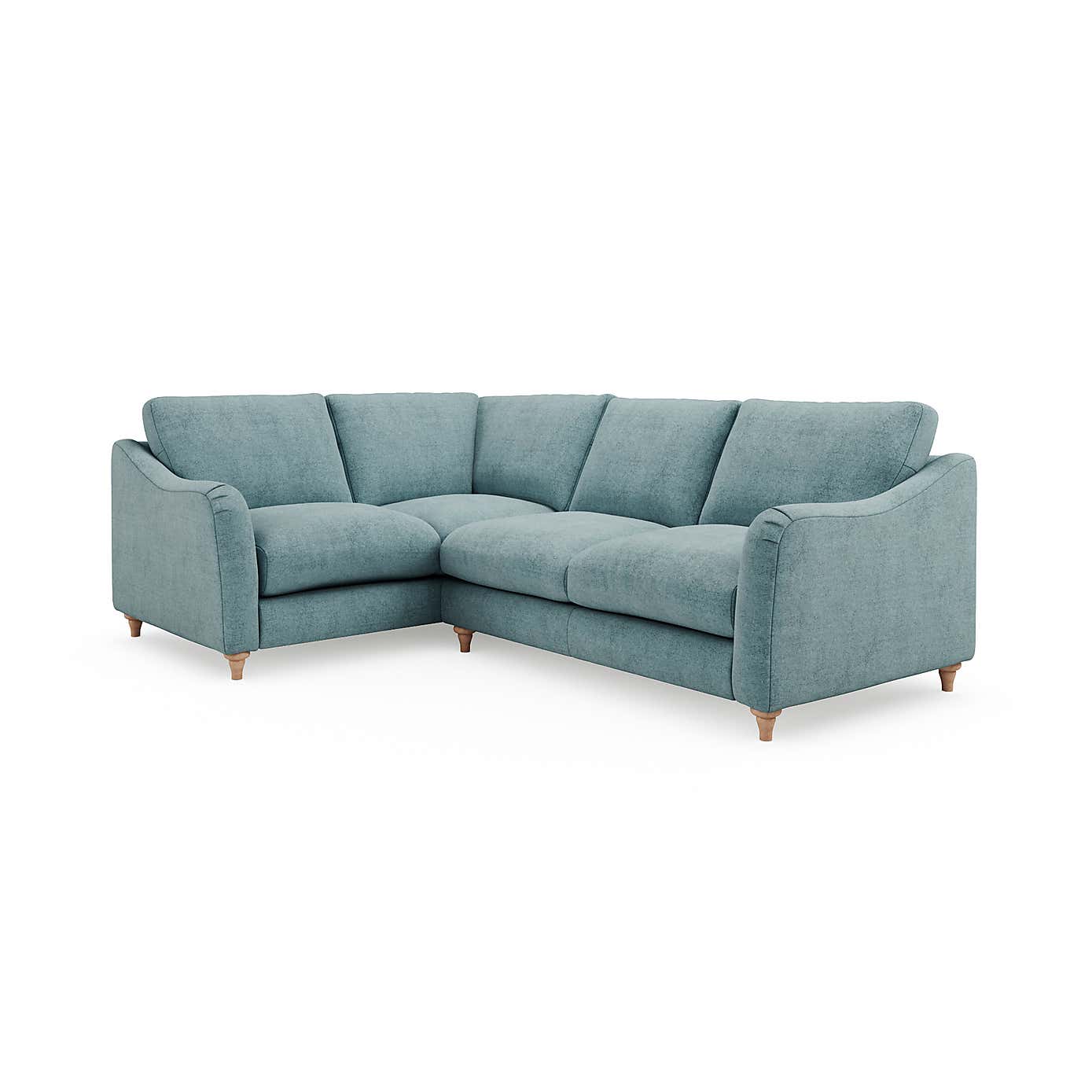 Hattie Tonal Plush Chenille Corner Sofa