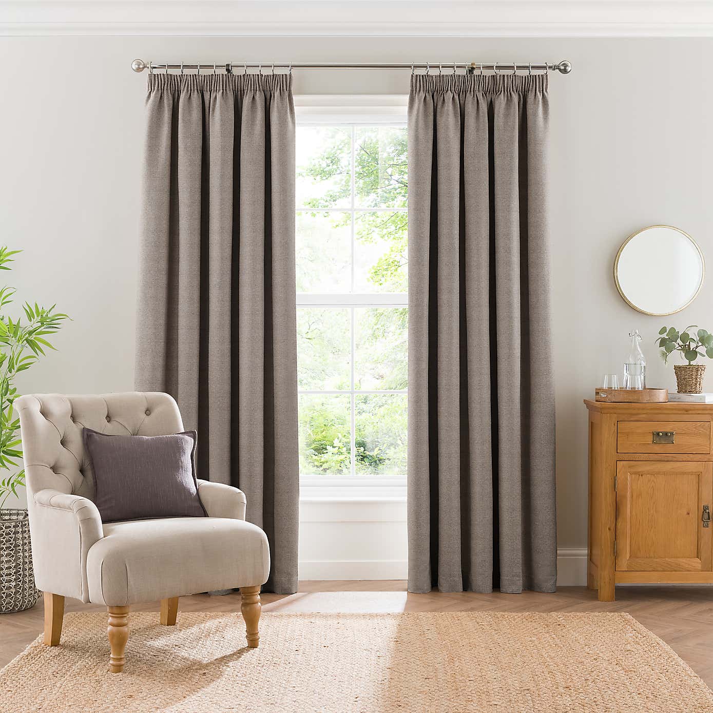 Elmore Blackout Pencil Pleat Curtains