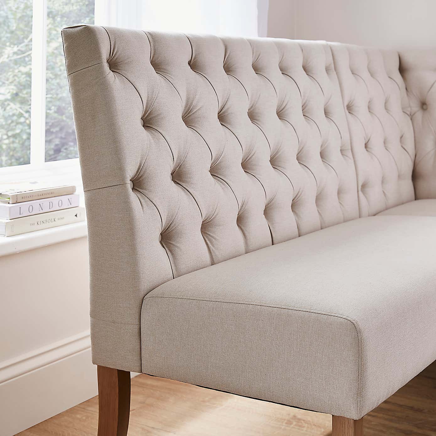 Darcy Corner Dining Bench, Flatweave