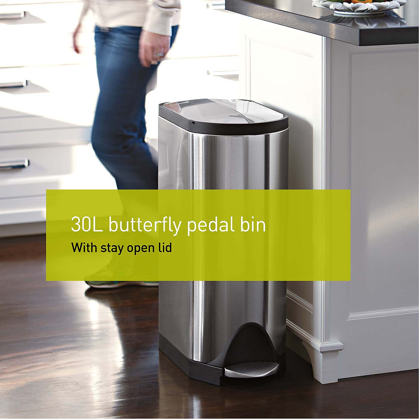 simplehuman 30 Litre Butterfly Pedal Bin