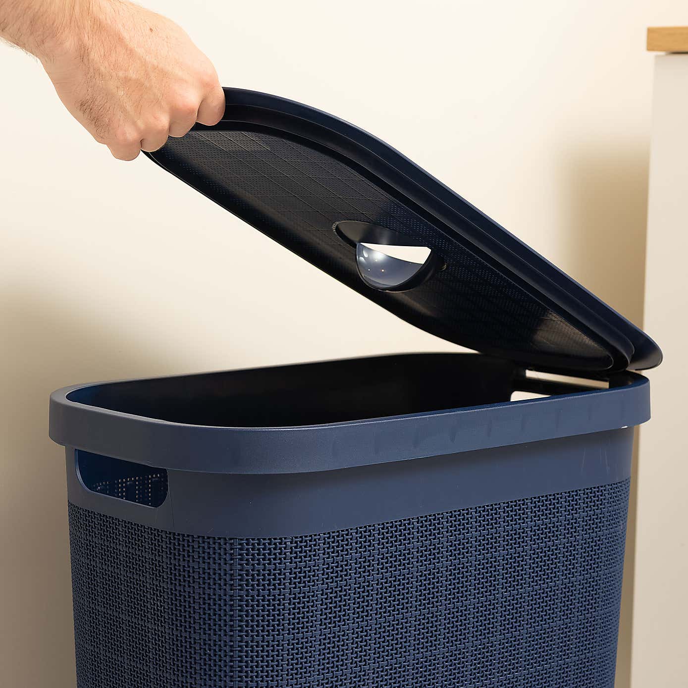 Addis Hessian 40L Slim Laundry Hamper