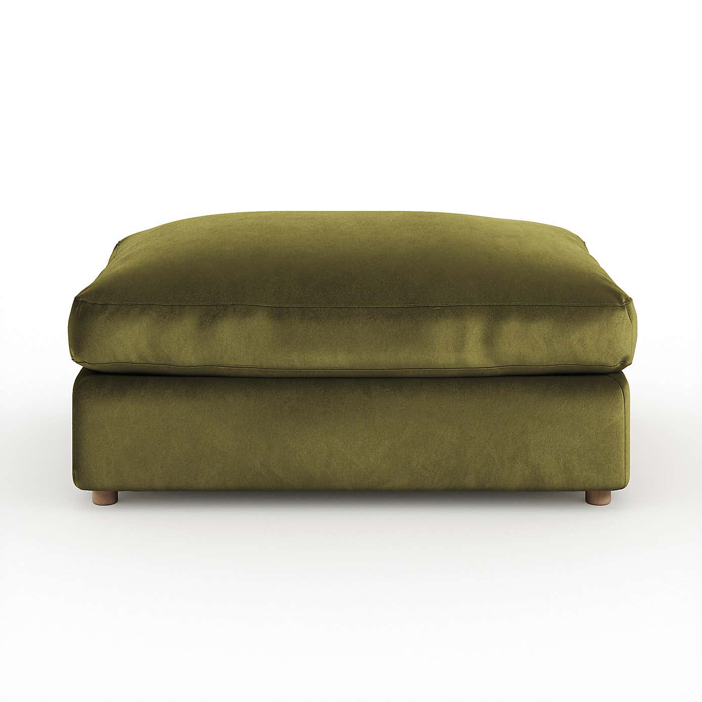 Full Circle Austin Luxury Velvet Modular Footstool