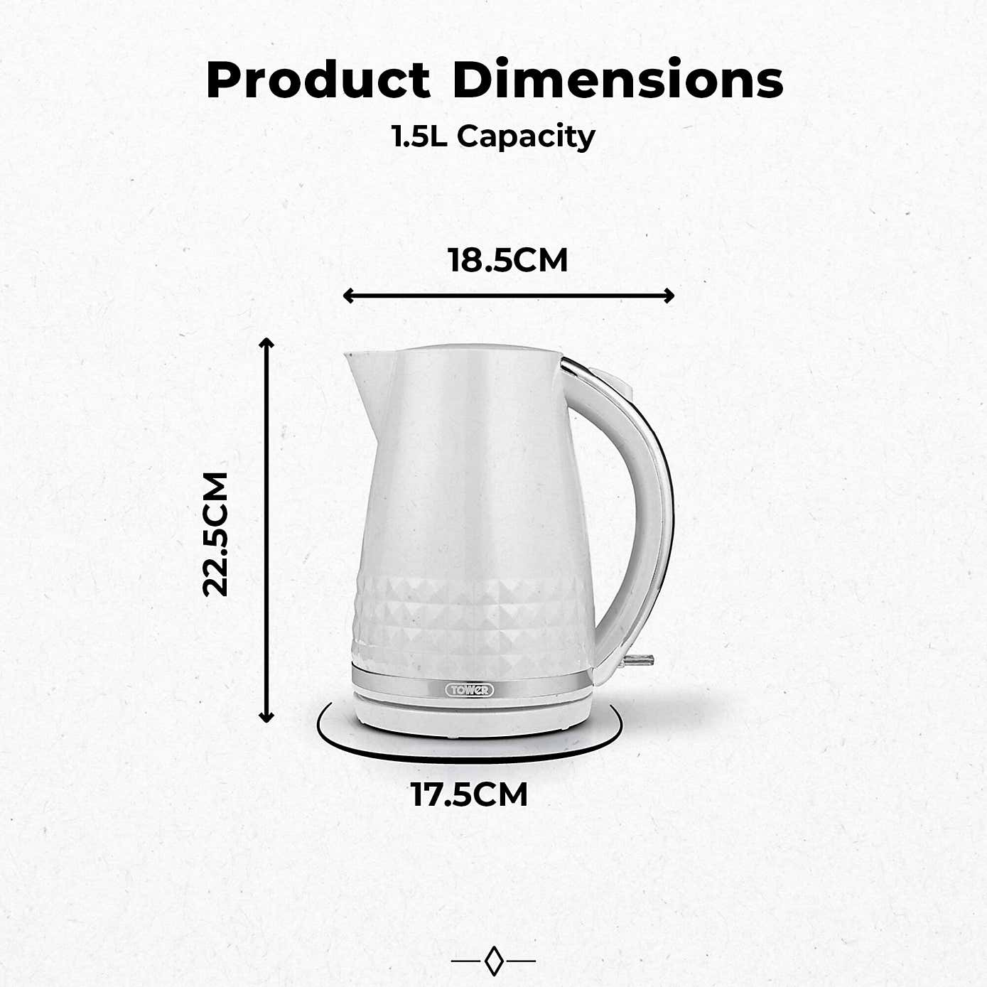 TOWER Solitaire 1.5L Kettle