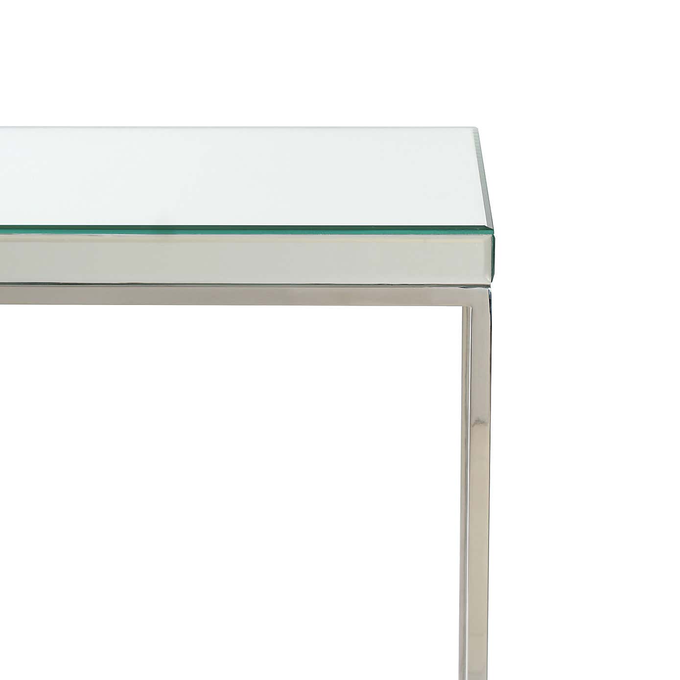 Elysee Console Table, Mirrored Glass