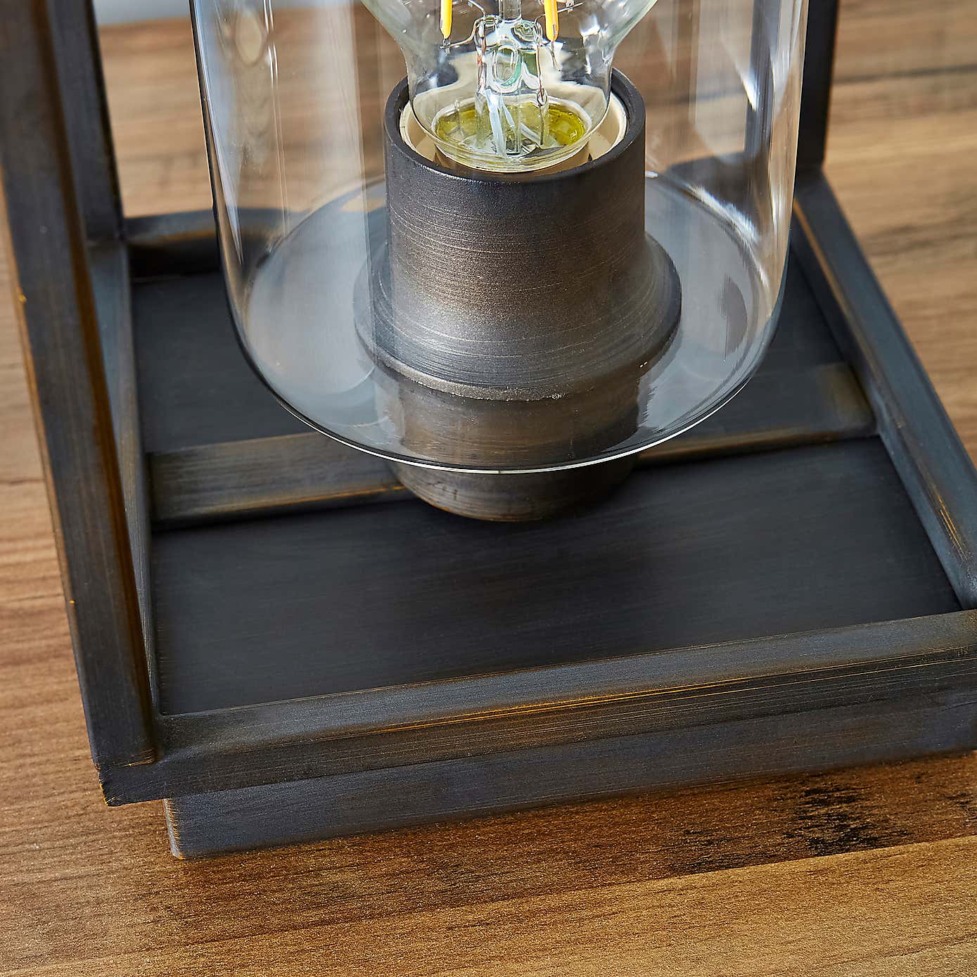 London Bronze Industrial Table Lamp