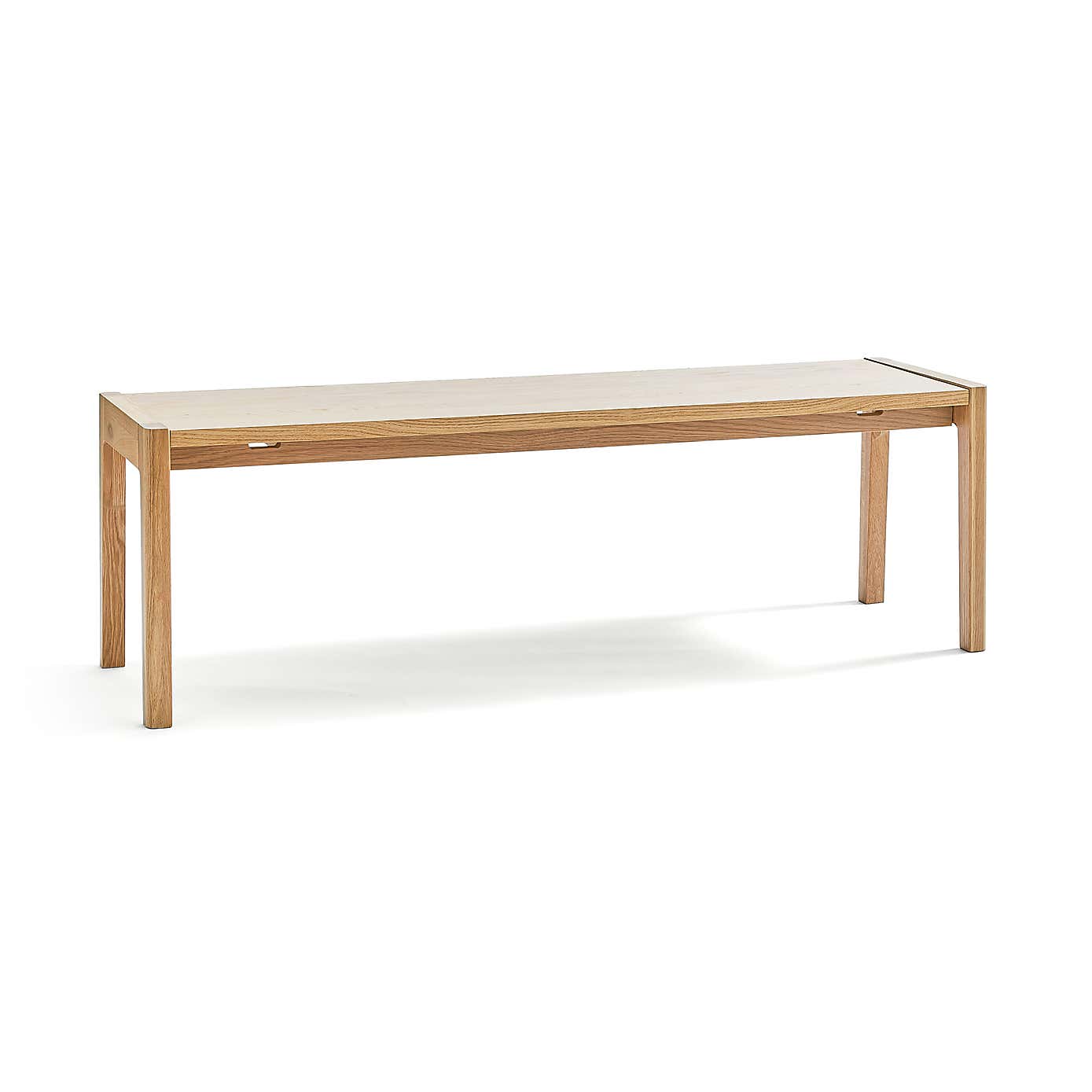 Elements Holmes Dining Bench, Modern Oak