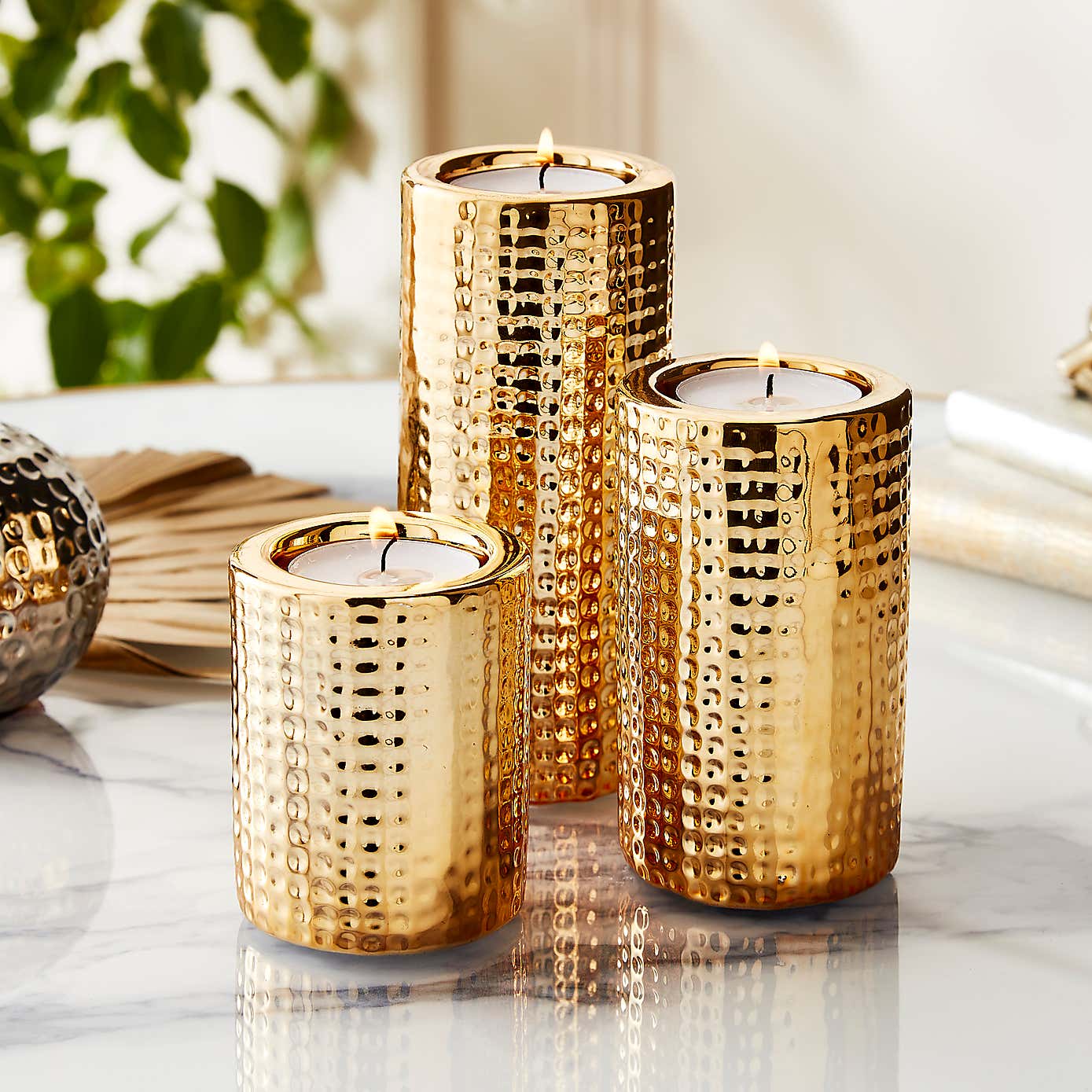 Dimpled Tealight Holders