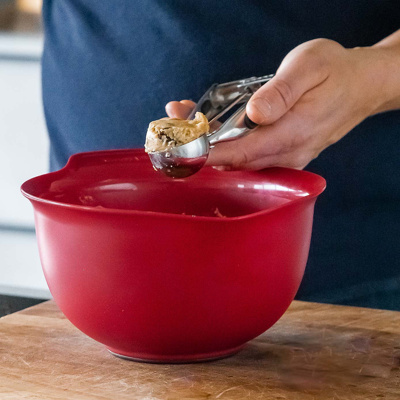 KitchenAid Set of 3 Empire Red Mixing Bowls