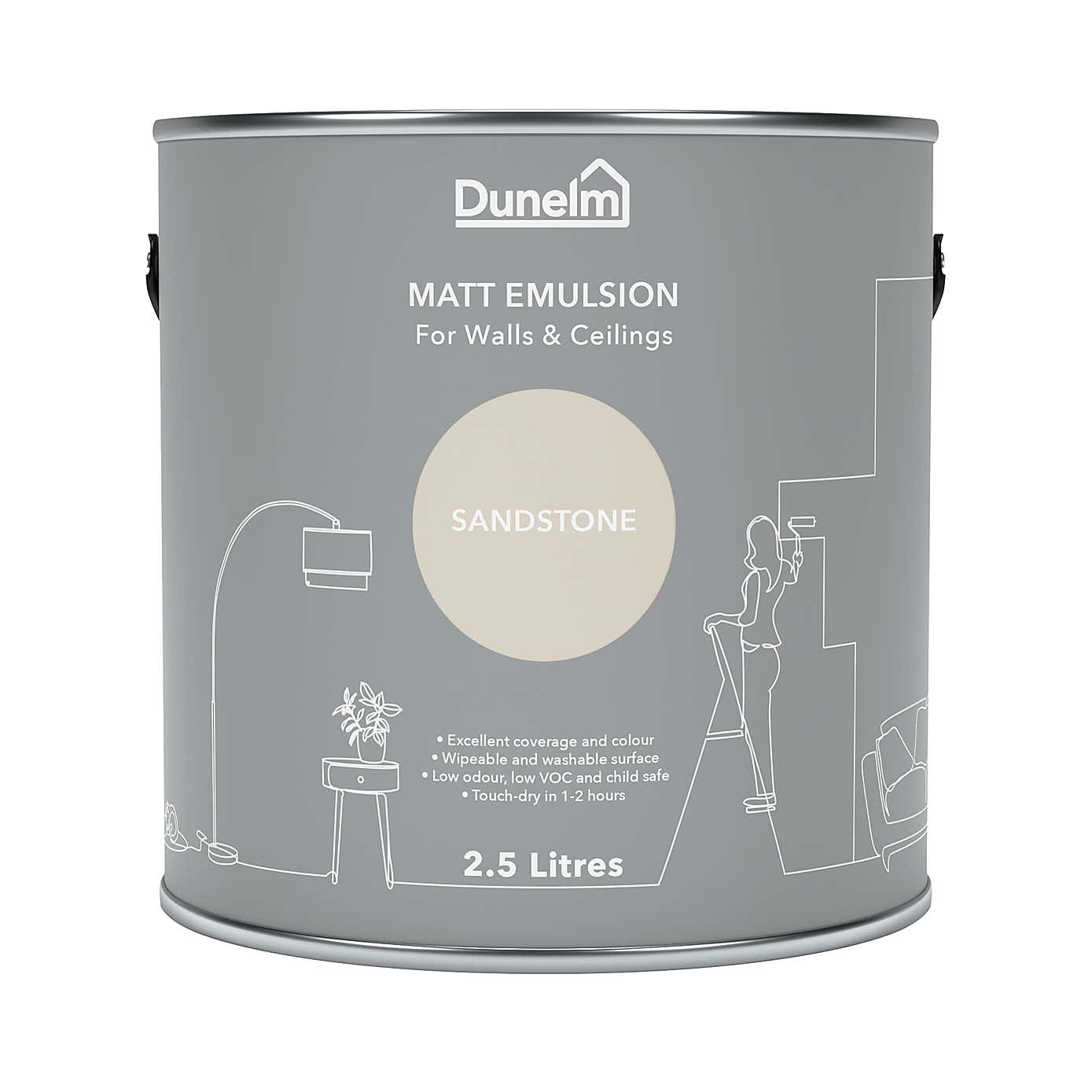 Dunelm Sandstone Matt Emulsion Paint