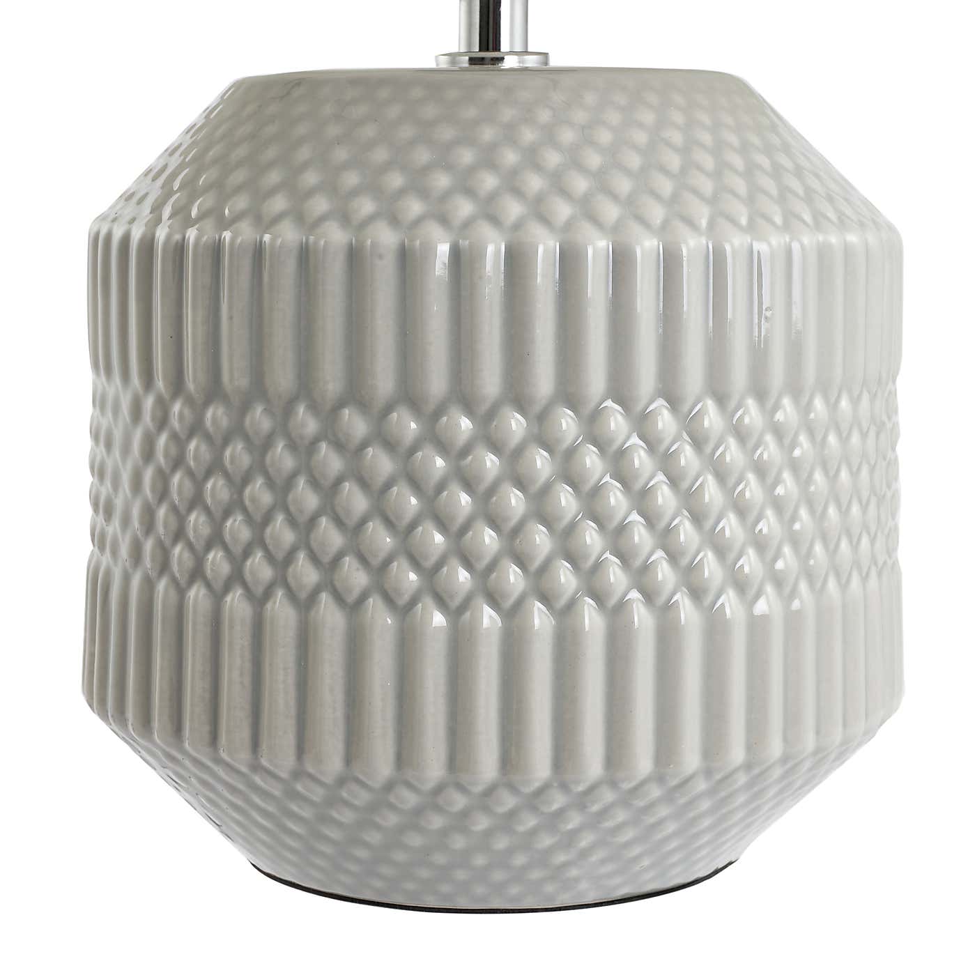 Meribel Geo Textured Ceramic Table Lamp
