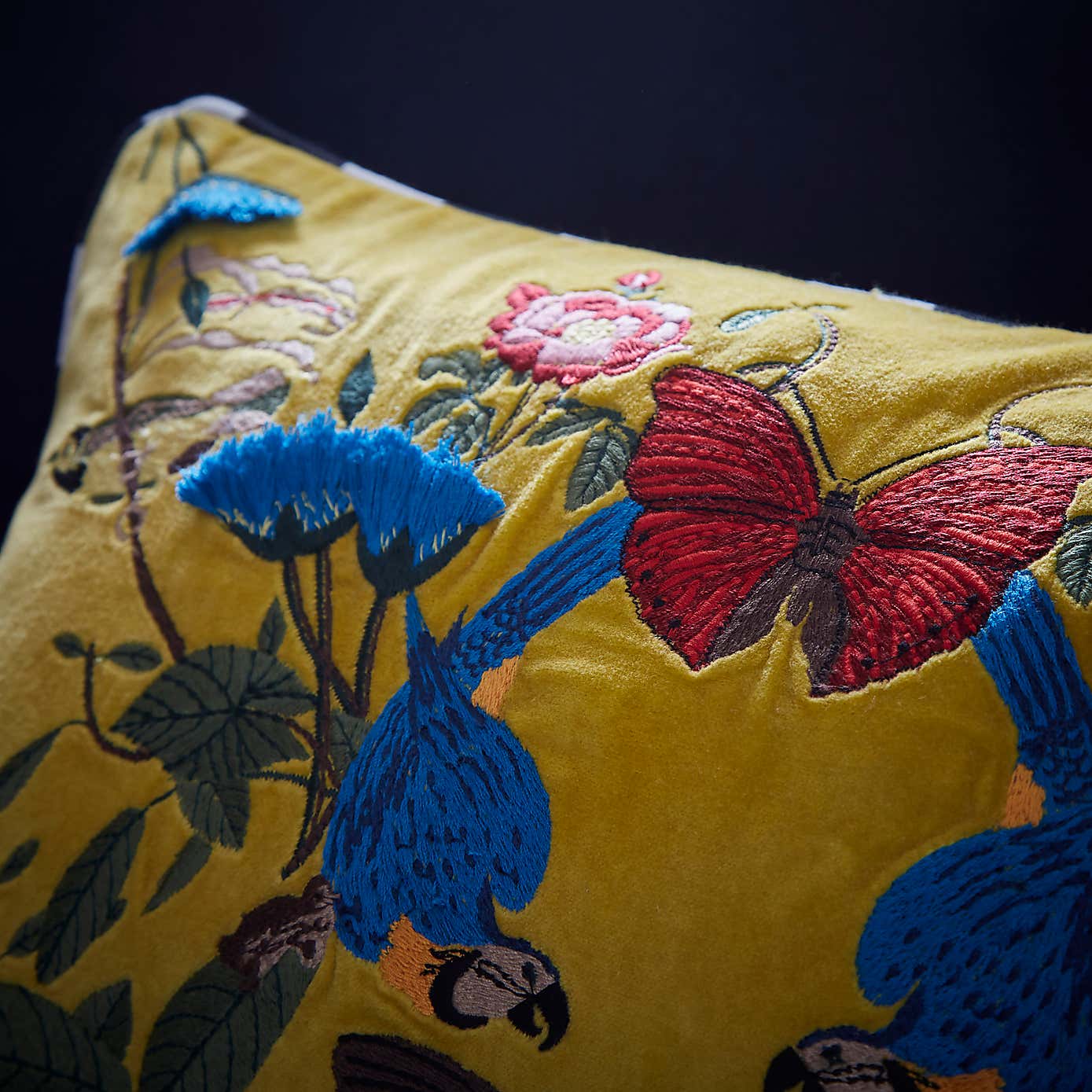 Majestic Yellow Cushion Cover