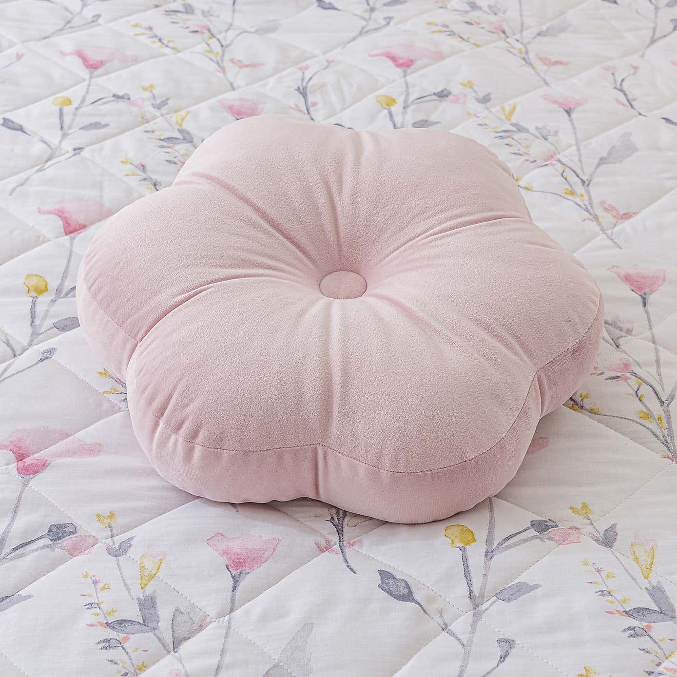 Flower Velvet Cushion