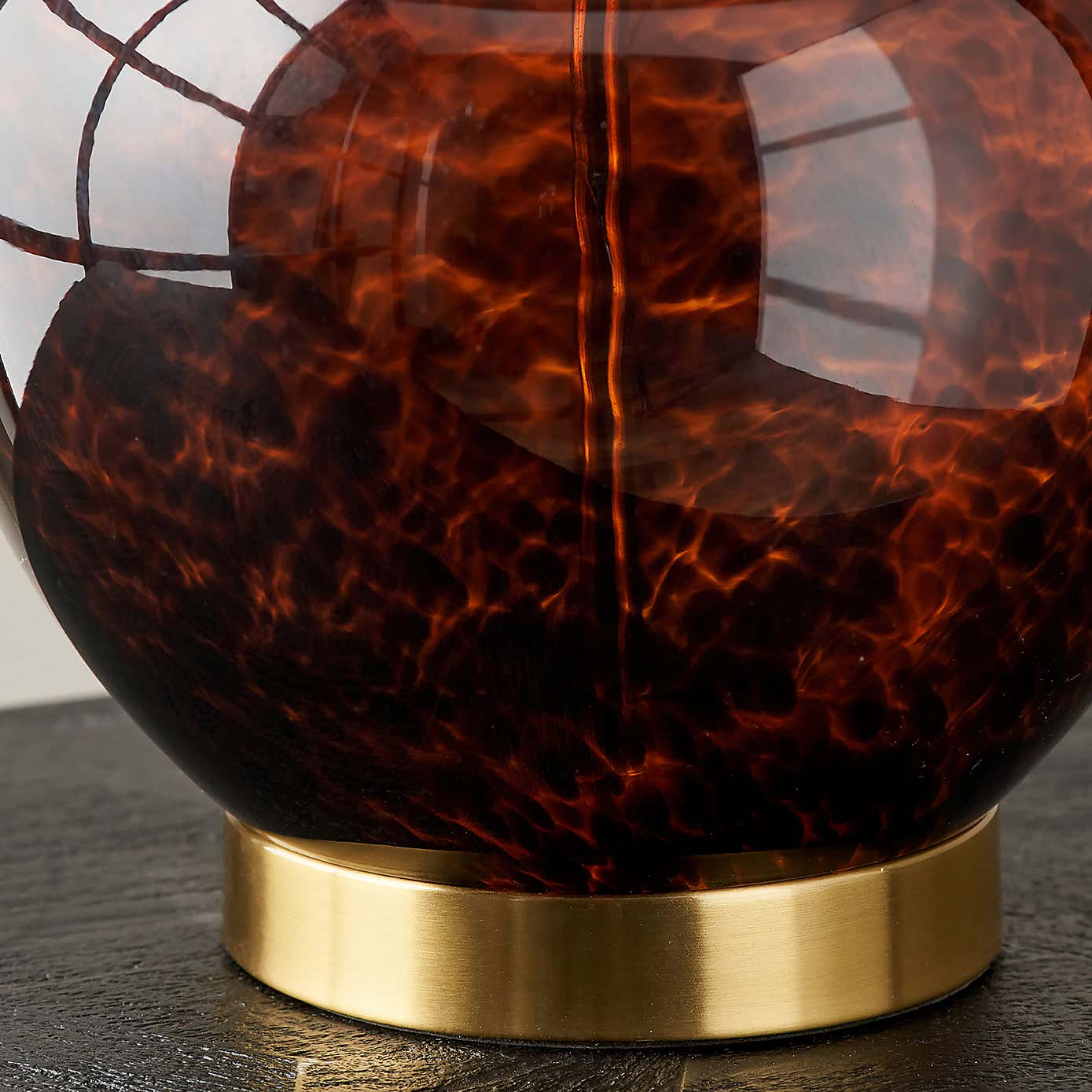Lucien Tortoiseshell Glass Table Lamp