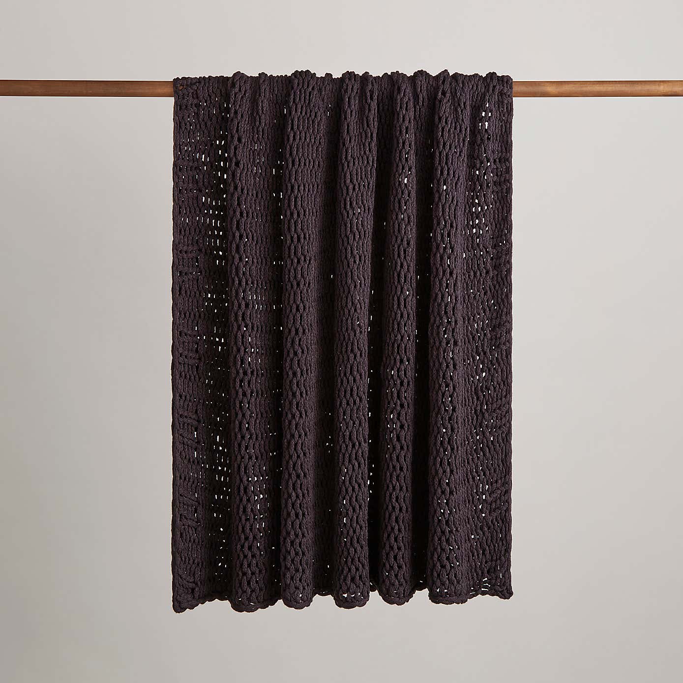 Chunky Knit Recycled Throw 130cm x 170cm