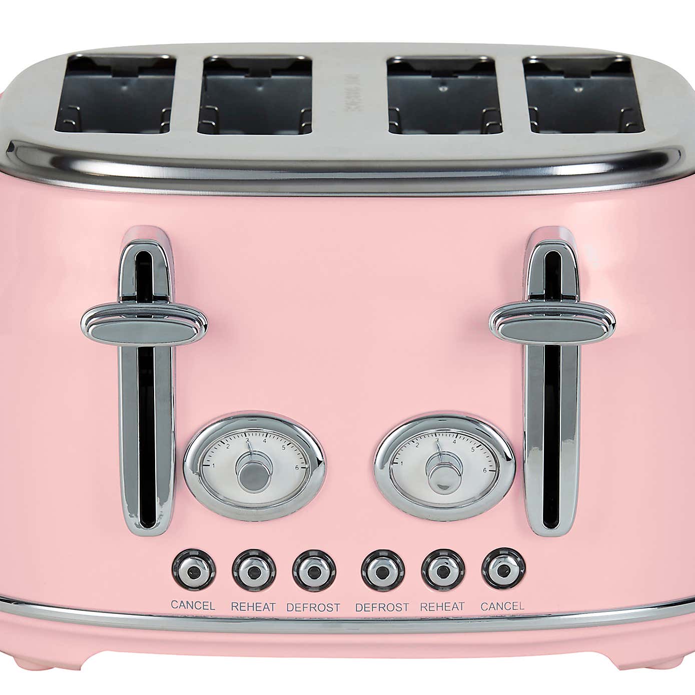 Retro Pink 4 Slice Toaster