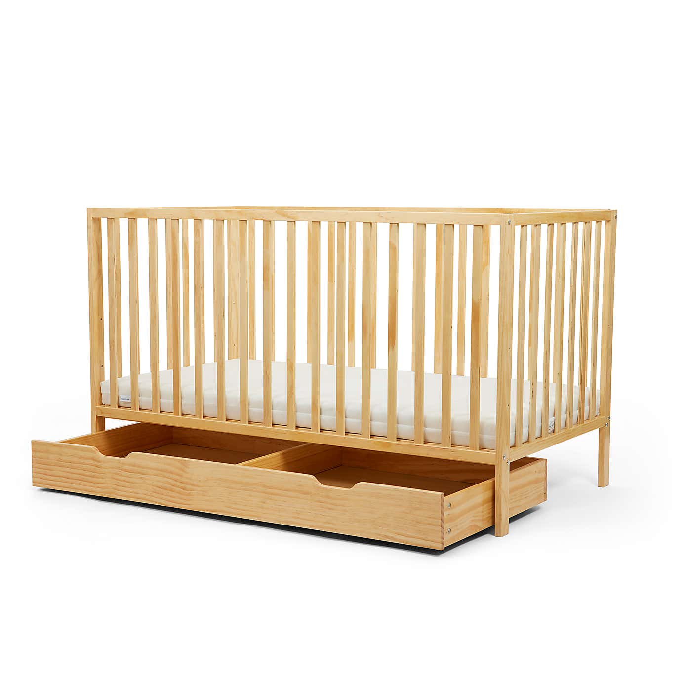 Ickle Bubba Hartley Classic 1 Drawer Cot & Changer Set