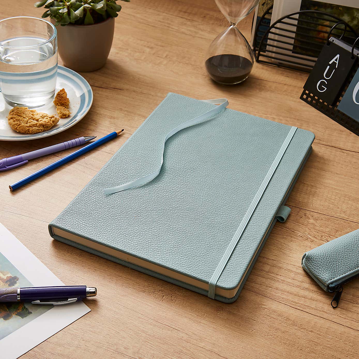 Waters and Noble Premium Faux Leather Notebook