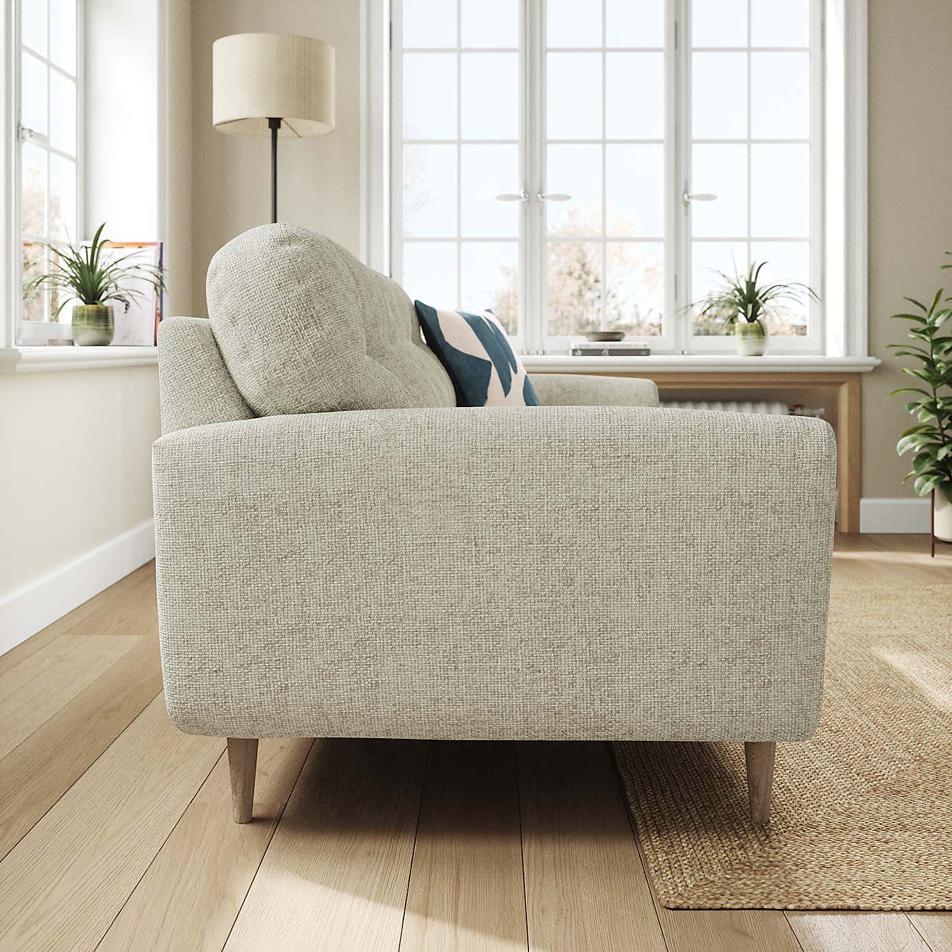 Sven Chunky Chenille 3 Seater Sofa