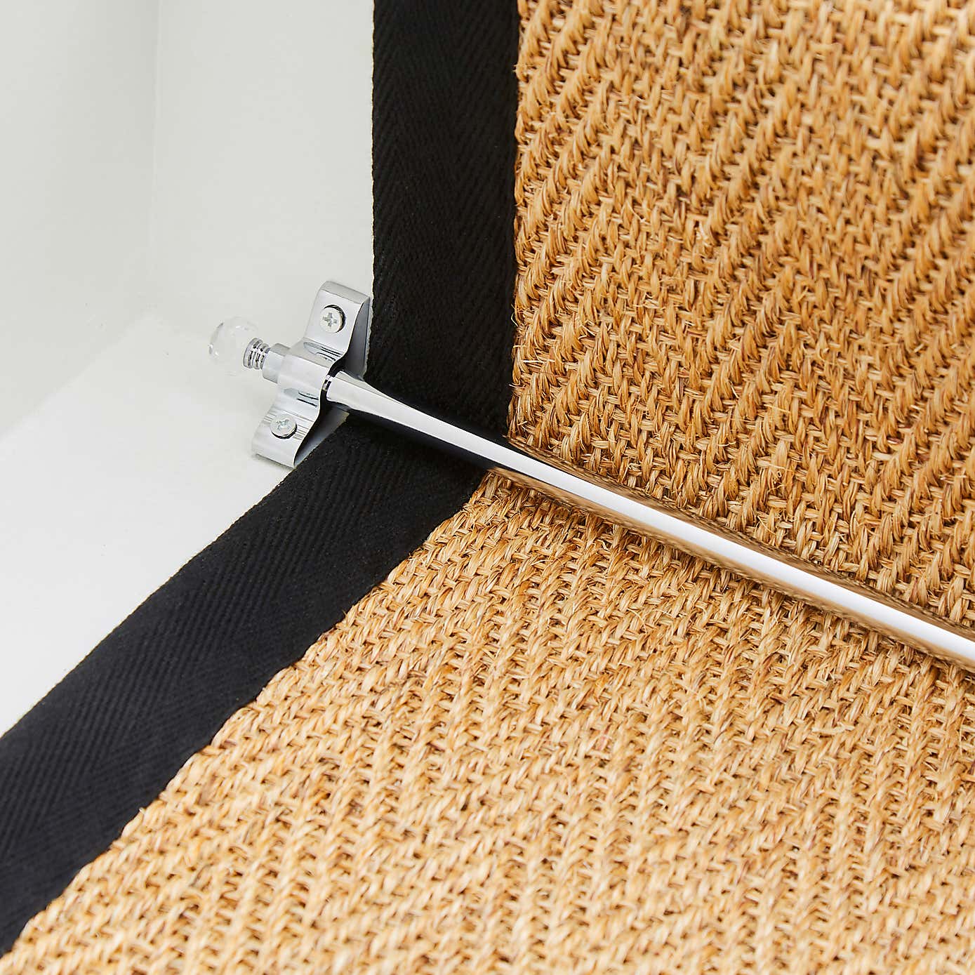 Faceted Resin Ball Finial Stair Rod