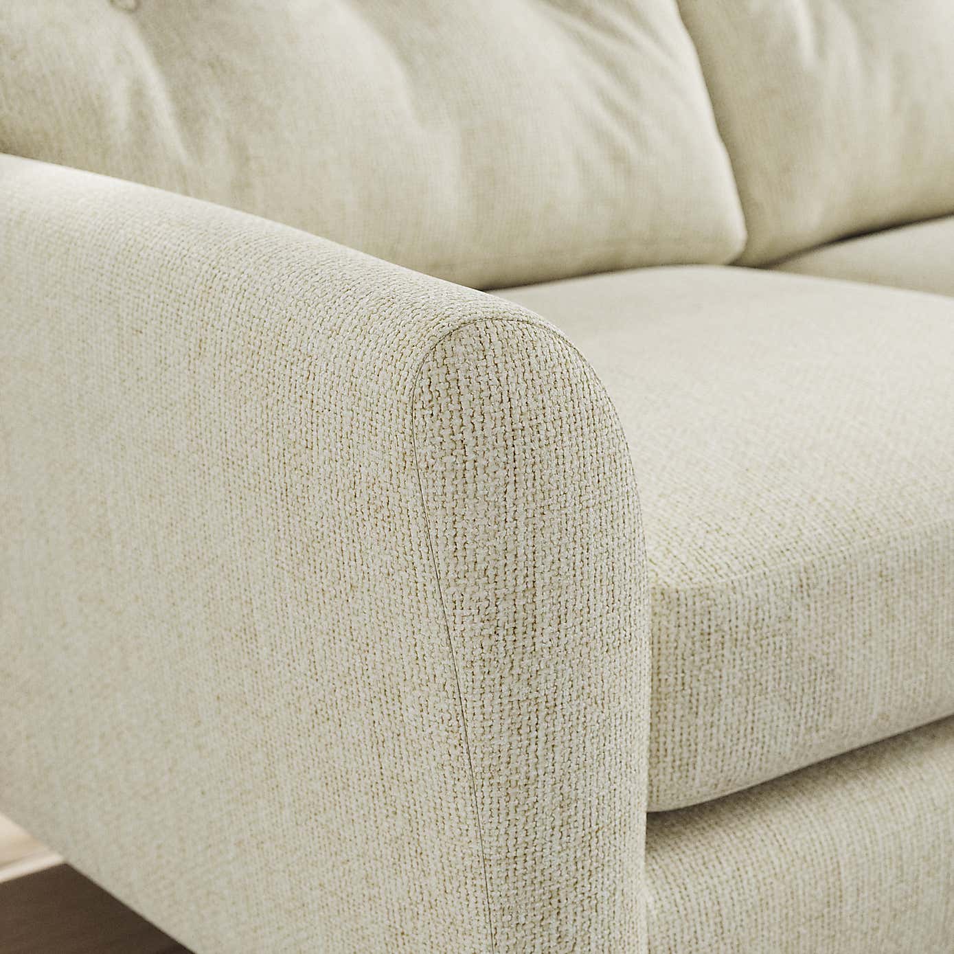 Sven Chunky Chenille Large Corner Chaise Sofa