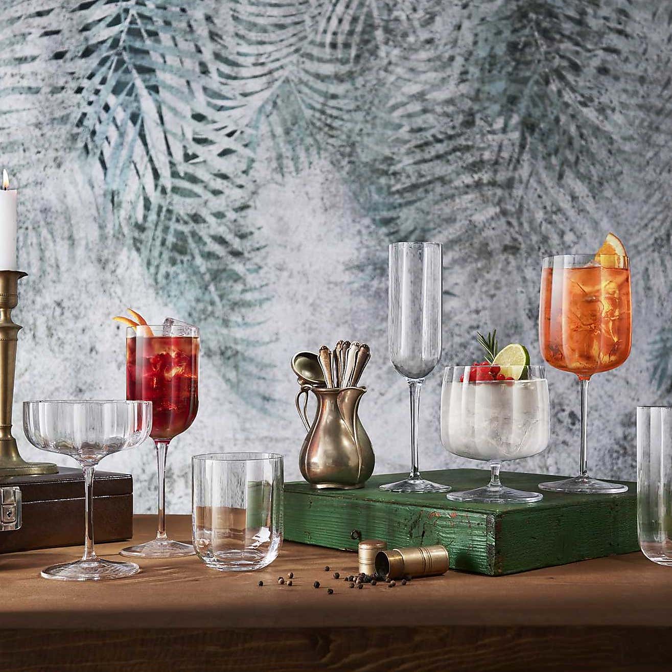 Luigi Bormioli Jazz Set of 4 Highball Glasses
