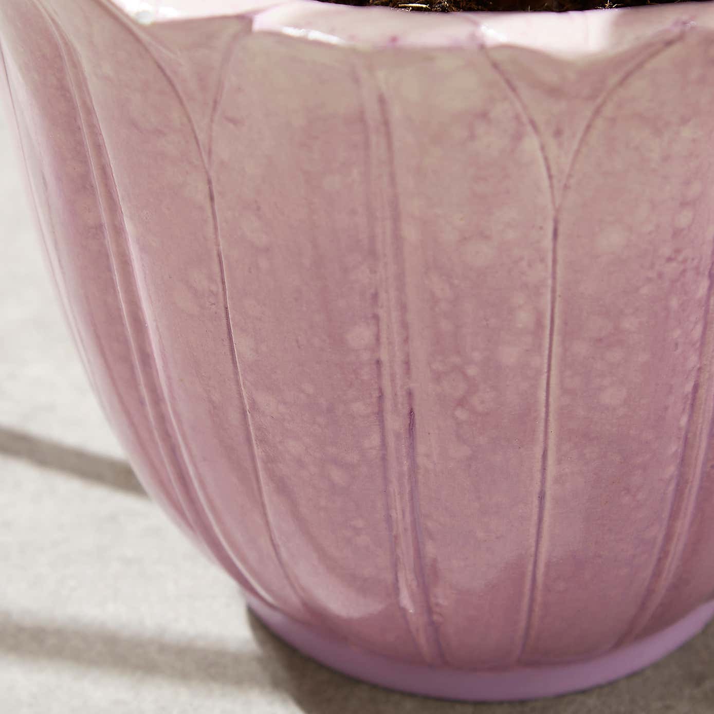 Pink Resin Lotus Flower Plant Pot