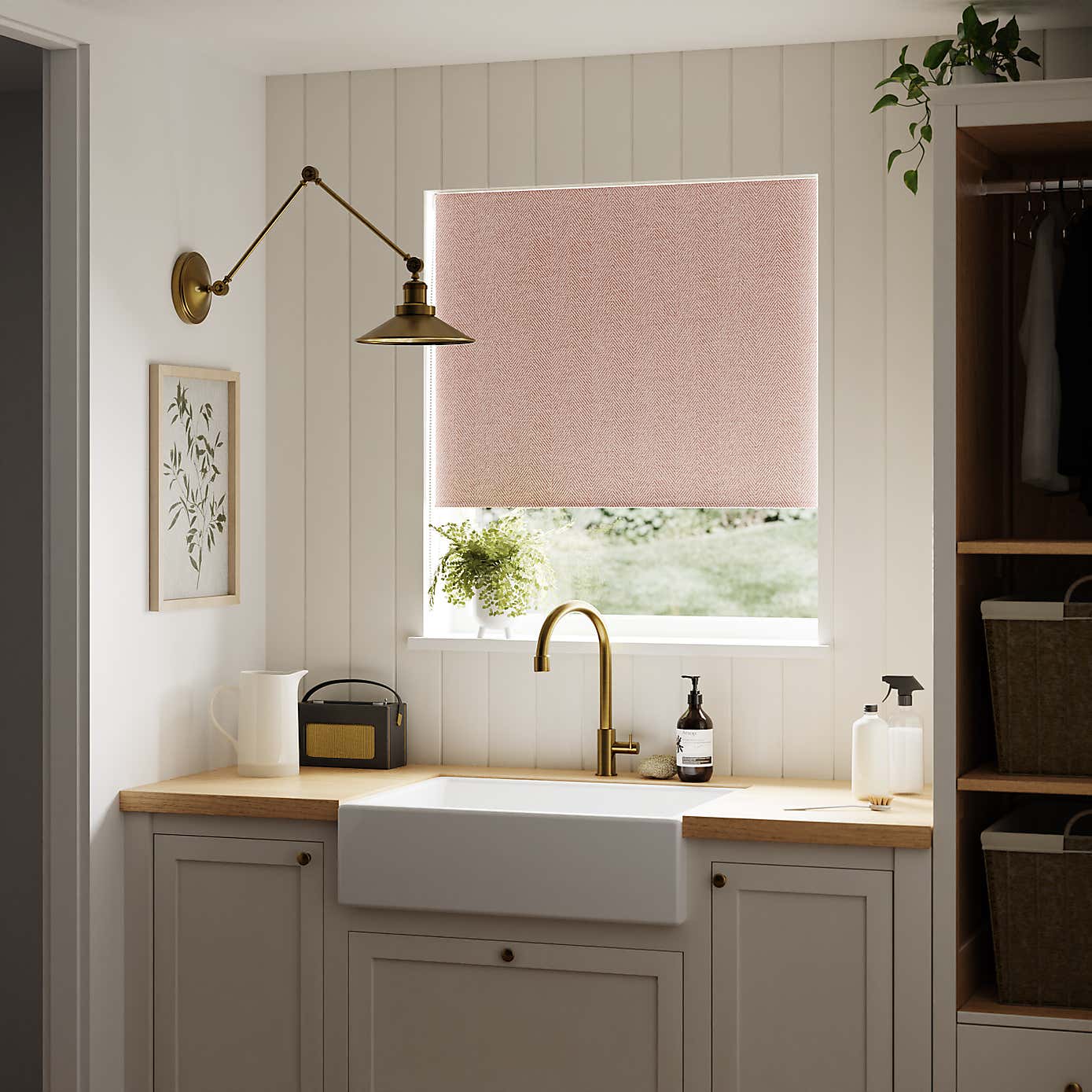 Chevron Blackout Roller Blind