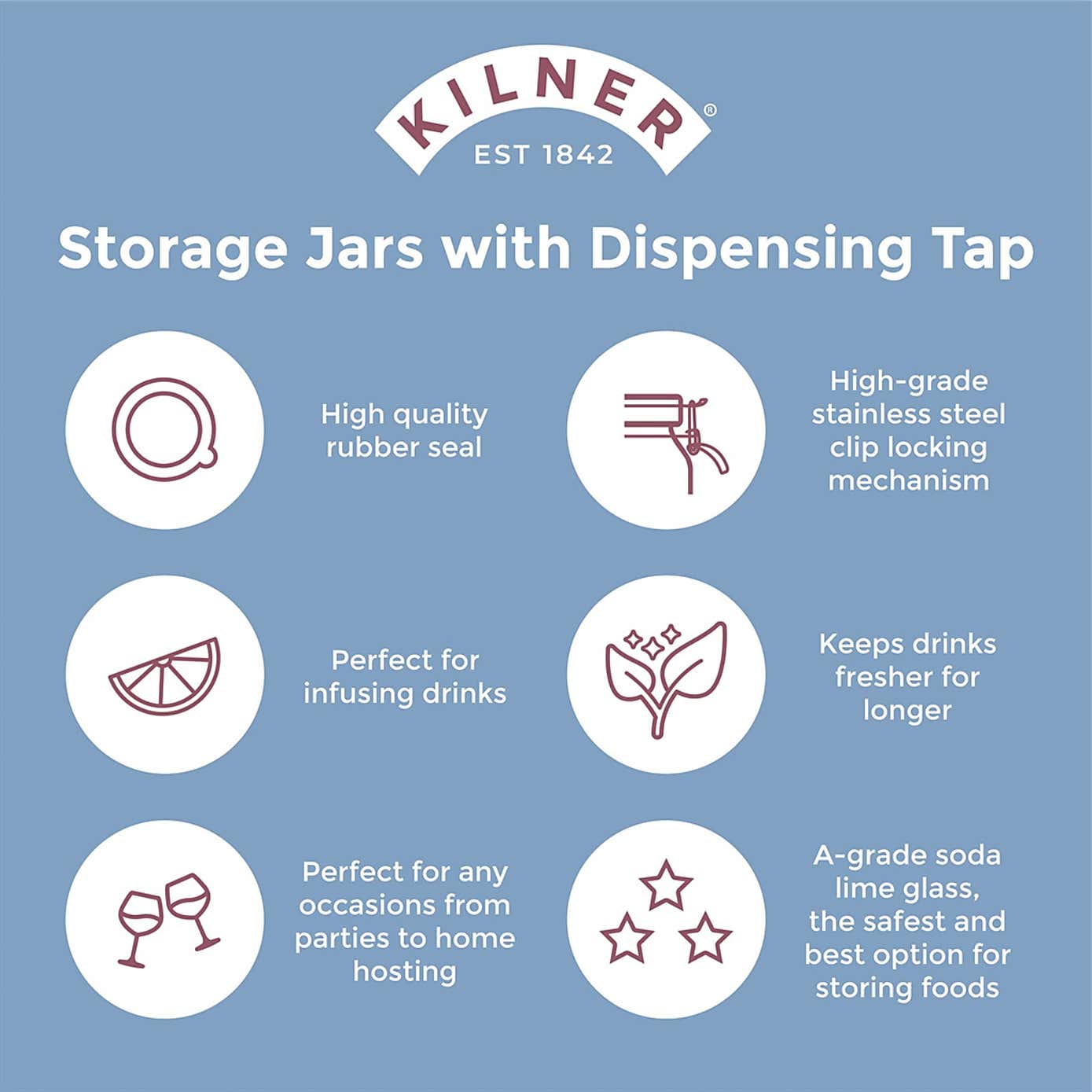 Kilner 5 Litre Drinks Dispenser