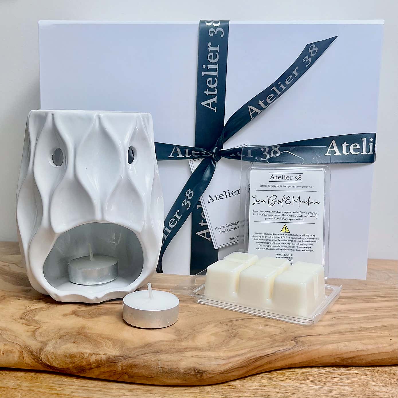 Atelier 38 Wave Burner and Citrus Wax Melt Gift Set