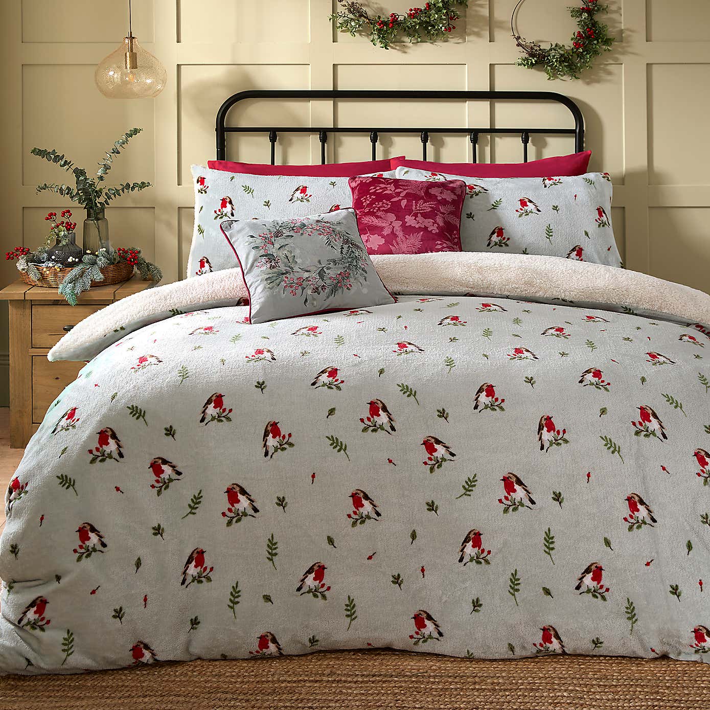 Winter Robin Duvet Cover & Pillowcase Set