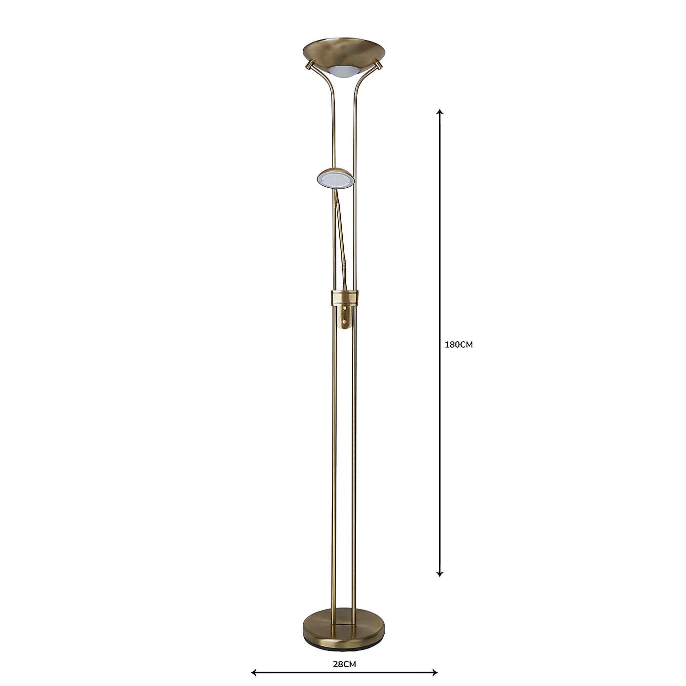 Father and Child 2 Arm Floor Lamp