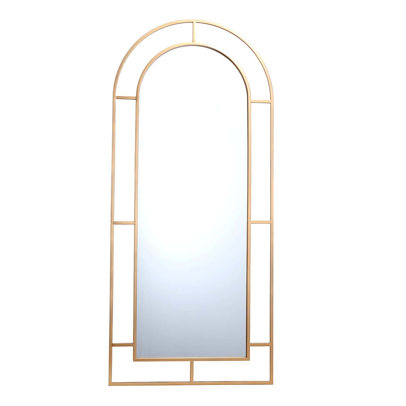 Arched Window Full Length Leaner Mirror