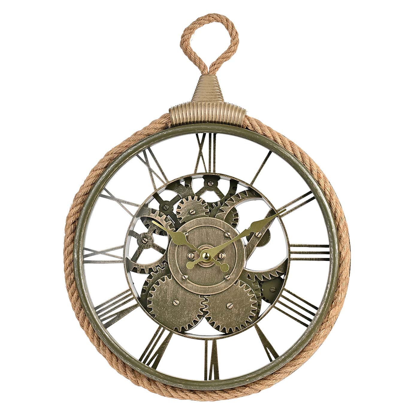 Hometime Cogs & Rope Wall Clock