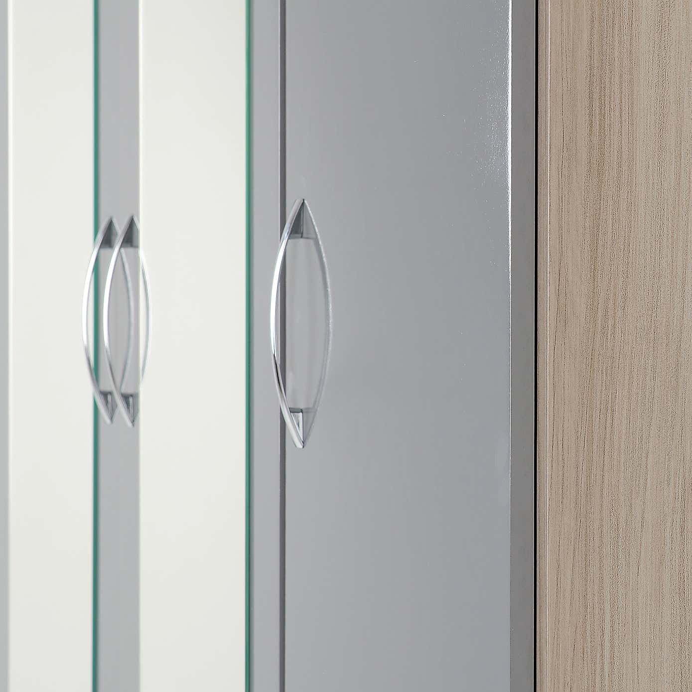 Nevada White Triple Drawer Wardrobe