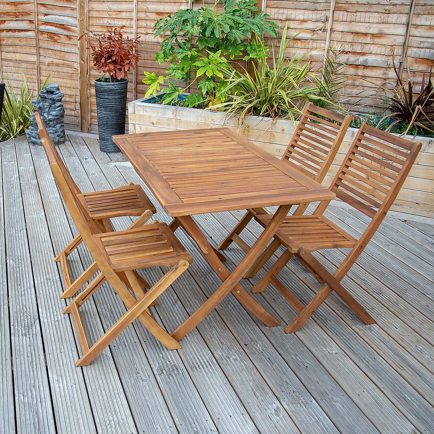 Charles Bentley 4 Seat Rectangular Dining Set