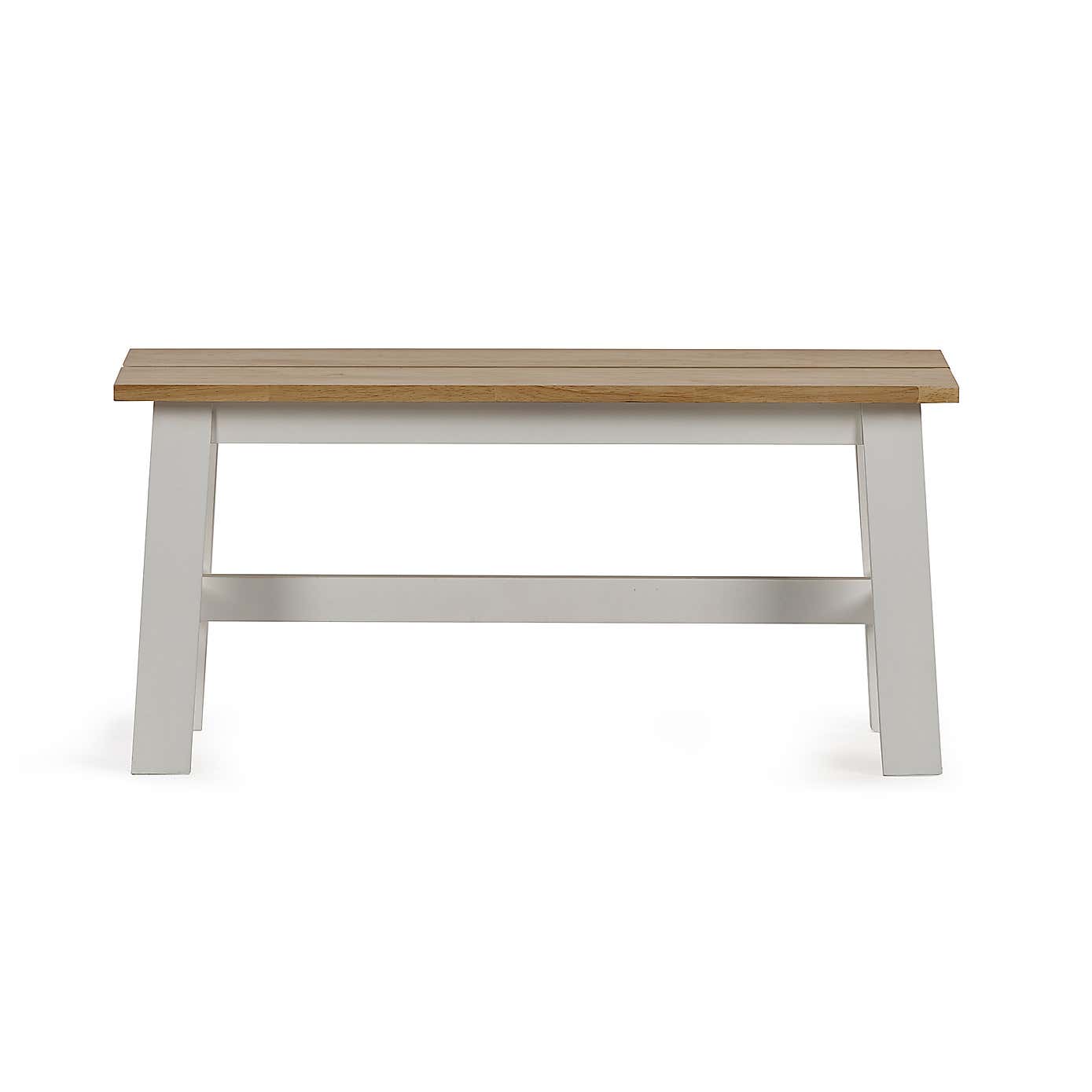 Linwood Small Dining Bench, Rubberwood